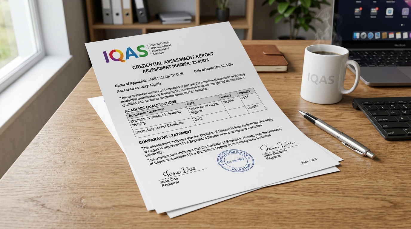 Sample IQAS Verification (Canada) Document